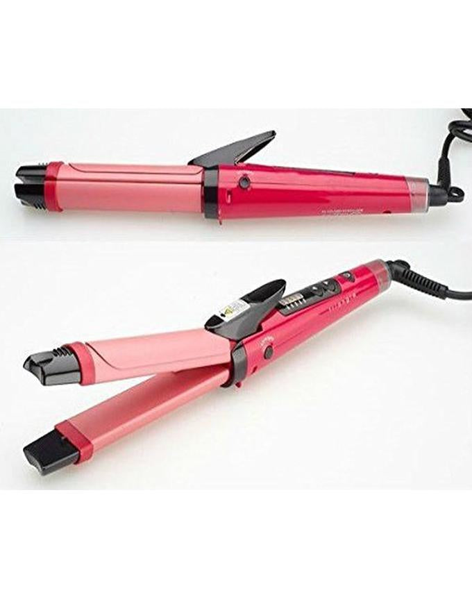 2-in-1 Nova Hair Straightener & Curler – Quick Heat-Up Ceramic Styling Tool (Model NH-2009)