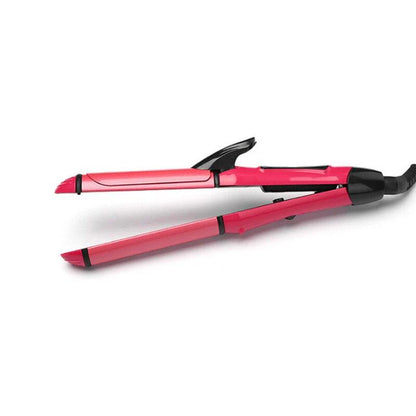 2-in-1 Nova Hair Straightener & Curler – Quick Heat-Up Ceramic Styling Tool (Model NH-2009)