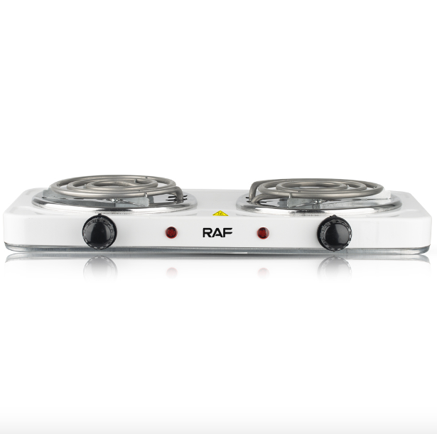 RAF Electric Stove – Dual Coil Burner Portable Cooktop (Fast Heating & Easy to Clean)