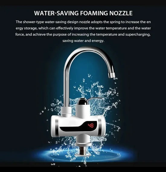 Electric Instant Hot Water Faucet – Fast Heating Tankless Kitchen Tap for Instant Hot Water