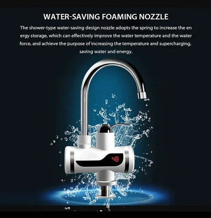 Electric Instant Hot Water Faucet – Fast Heating Tankless Kitchen Tap for Instant Hot Water