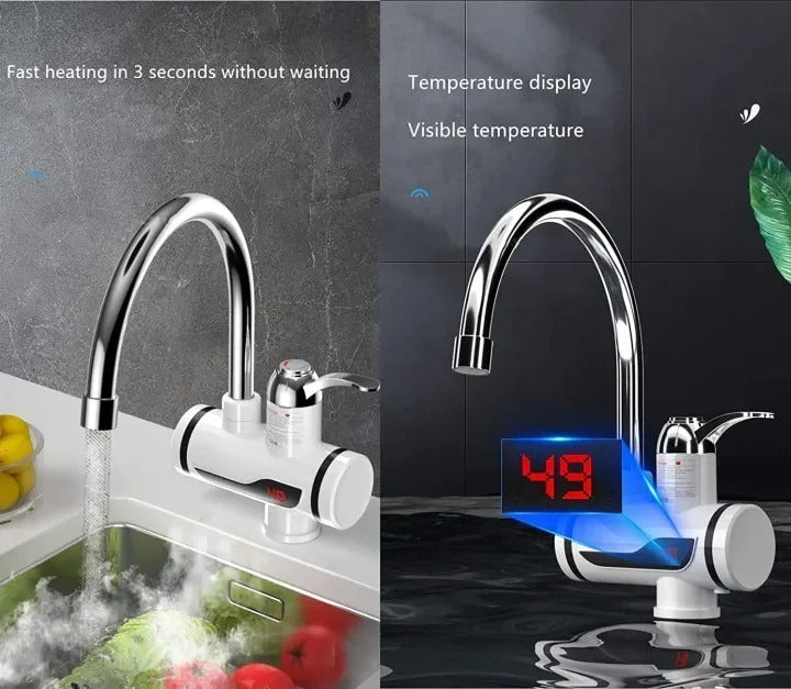 Electric Instant Hot Water Faucet – Fast Heating Tankless Kitchen Tap for Instant Hot Water