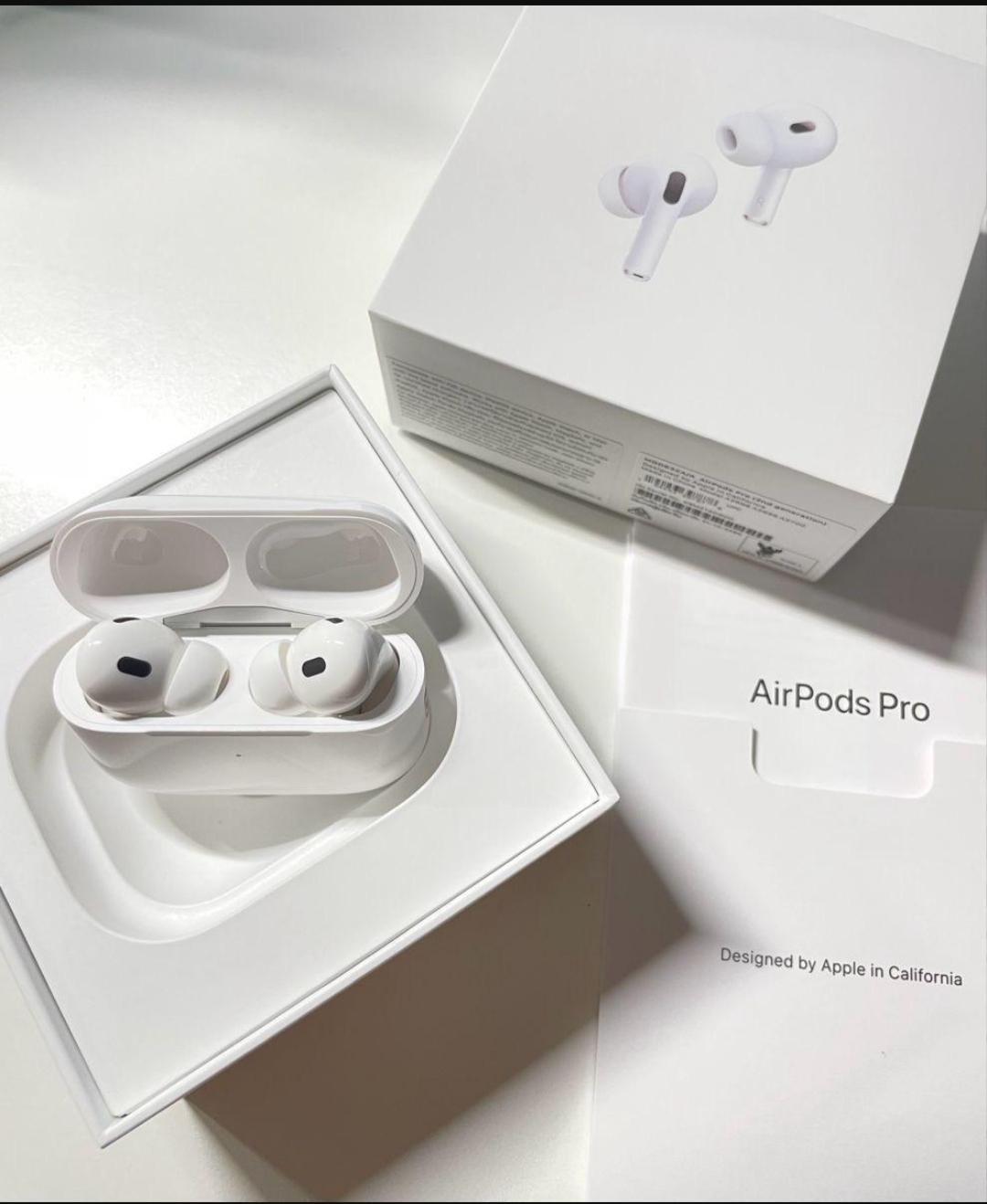 White AirPods with Advanced Noise Cancellation