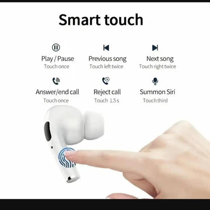 White AirPods with Advanced Noise Cancellation