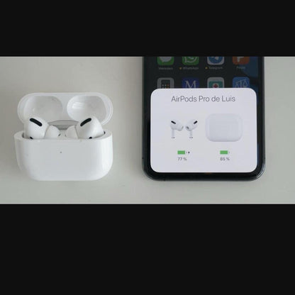 White AirPods with Advanced Noise Cancellation