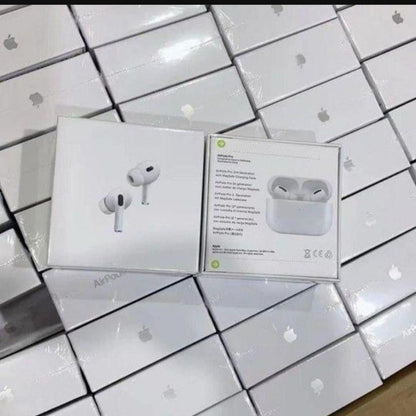 White AirPods with Advanced Noise Cancellation