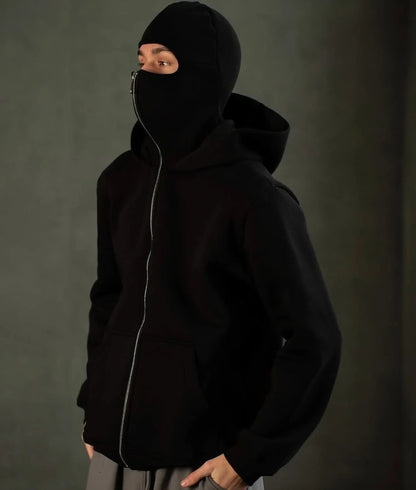 Ninja Zipper Hoodie – Warm Protection with Comfortable Fit for Everyday Winter Wear (Large)